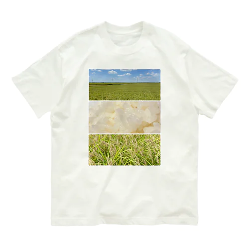 田舎を思い出したい人が着る服　コラージュver オーガニックコットンTシャツ