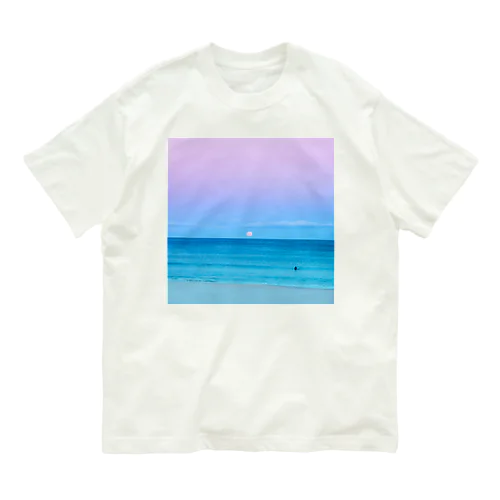 水瓶座満月のボンダイビーチ Organic Cotton T-Shirt