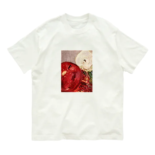 りんご Organic Cotton T-Shirt