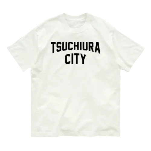 土浦市 TSUCHIURA CITY ロゴブラック オーガニックコットンTシャツ