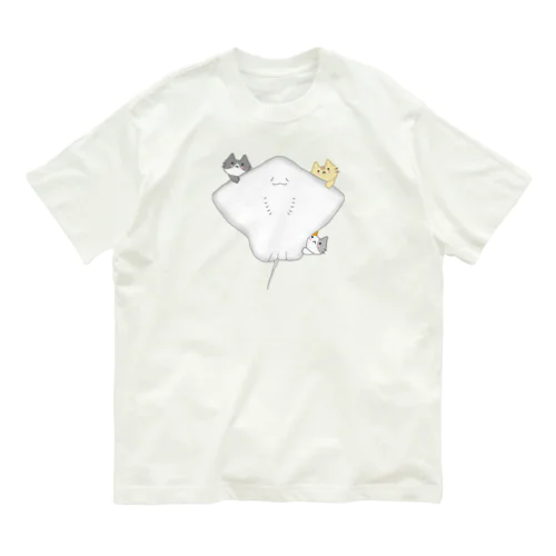 ほほえみエイちゃんにゃ Organic Cotton T-Shirt