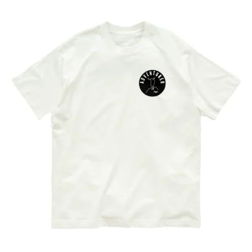 誰もが冒険家グッズ（黒丸ver) Organic Cotton T-Shirt