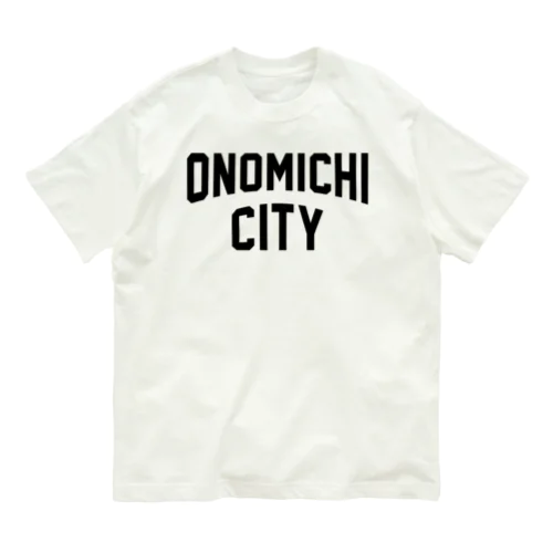 尾道市 ONOMICHI CITY ロゴブラック Organic Cotton T-Shirt