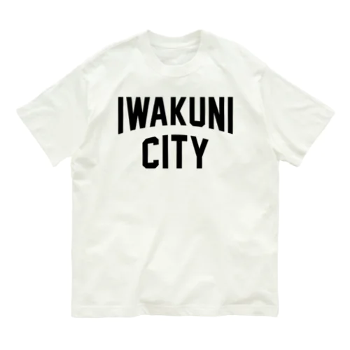 岩国市 IWAKUNI CITY　ロゴブラック Organic Cotton T-Shirt