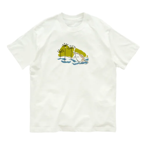 嗅ぐトガリネズミ。 オーガニックコットンTシャツ