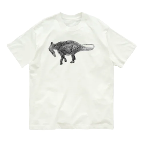 Amargasaurus（白黒） オーガニックコットンTシャツ