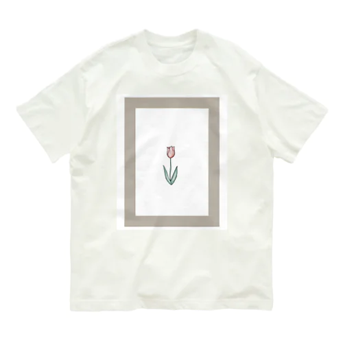 チューリップ グレージュ Organic Cotton T-Shirt