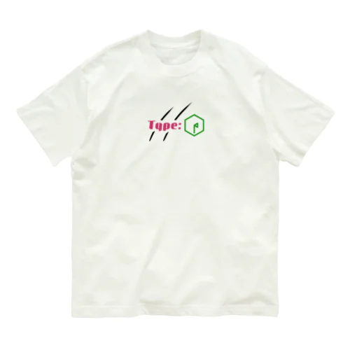 Type:P 「ロゴ」モデル オーガニックコットンTシャツ