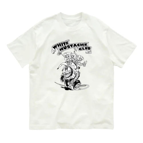 "WHITE MUSTACHE CLUB"(タイトルなし)) Organic Cotton T-Shirt