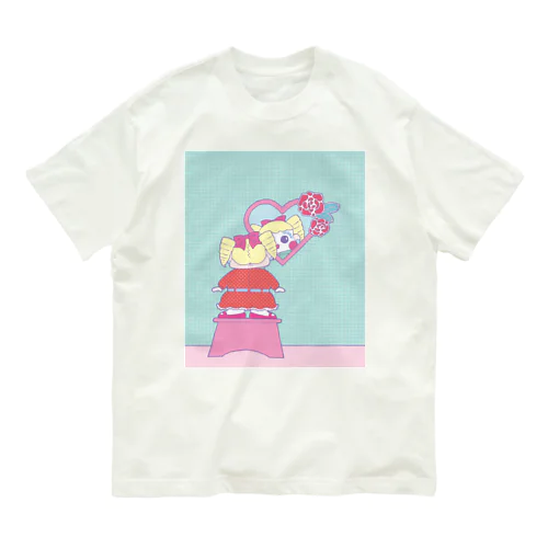 ぷーちゃん・お化粧編 オーガニックコットンTシャツ