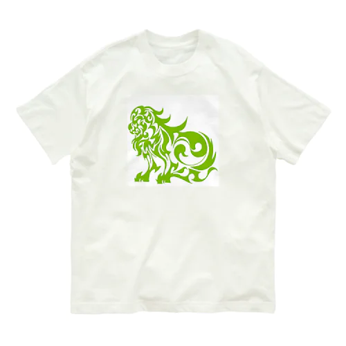 【公式】東京陰陽塾・陰陽師が使役する式神『獅子』モチーフのグッズ Organic Cotton T-Shirt