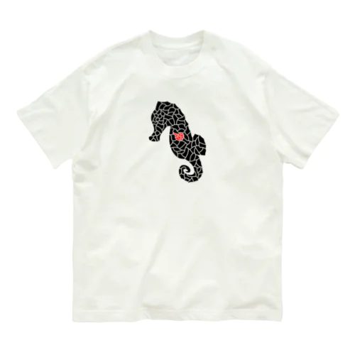 『tiles』Sea horse Organic Cotton T-Shirt