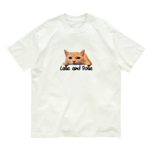 【説明欄check！】ラテ子のとろけ顔一緒にとろけてみませんか？ オーガニックコットンTシャツ