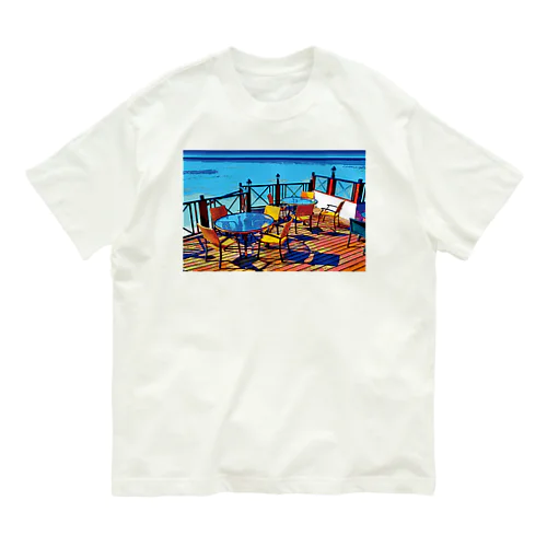 海沿いのレストラン Organic Cotton T-Shirt