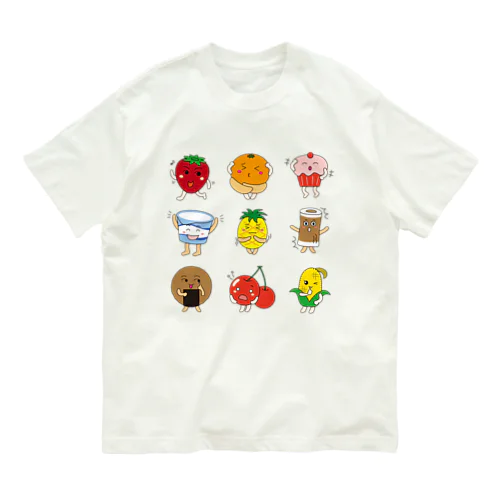 おやつたーべよ オーガニックコットンTシャツ