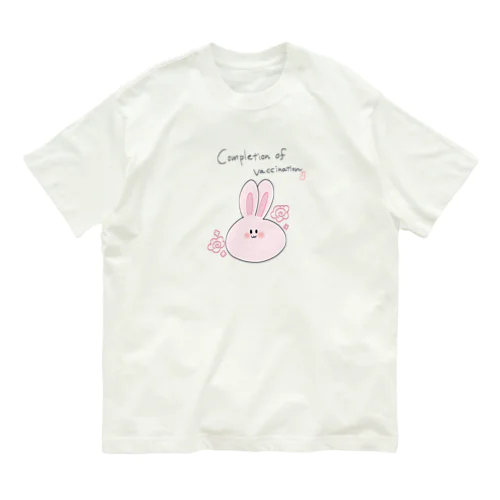 usamochi@complete of vaccination オーガニックコットンTシャツ