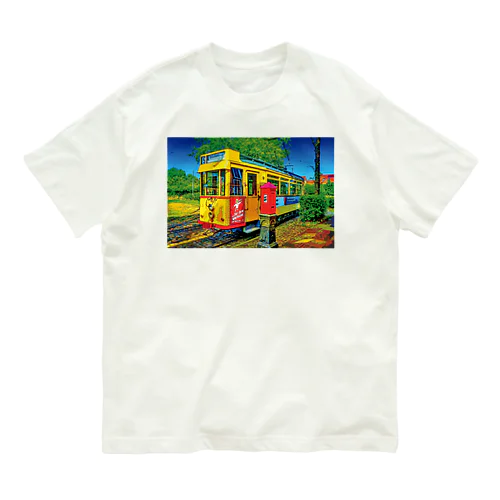 ドイツ ハノーファーの路面電車 オーガニックコットンTシャツ