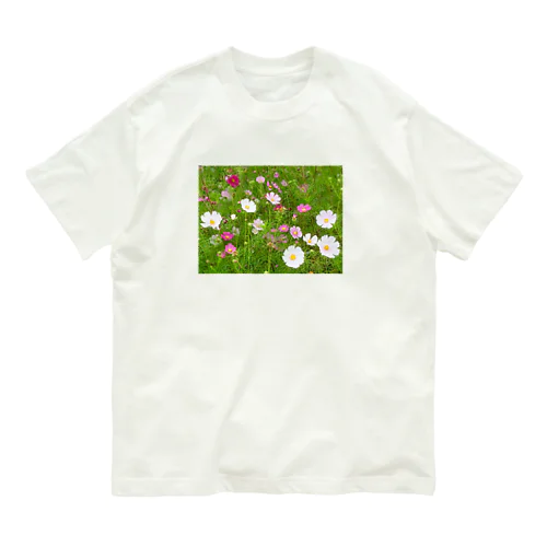 花模様  秋桜便り Organic Cotton T-Shirt
