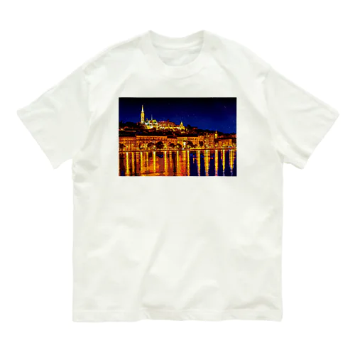 ハンガリー ブダペストの夜景 Organic Cotton T-Shirt