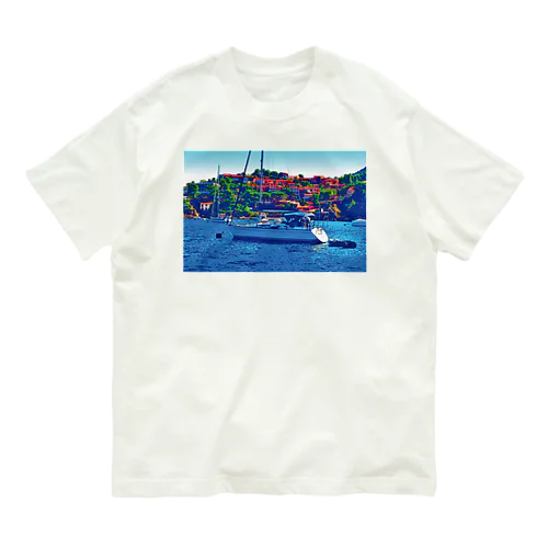 フランス コート・ダジュールのヨット Organic Cotton T-Shirt