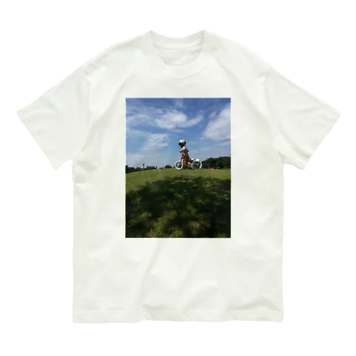 青空の下キックバイク Organic Cotton T-Shirt