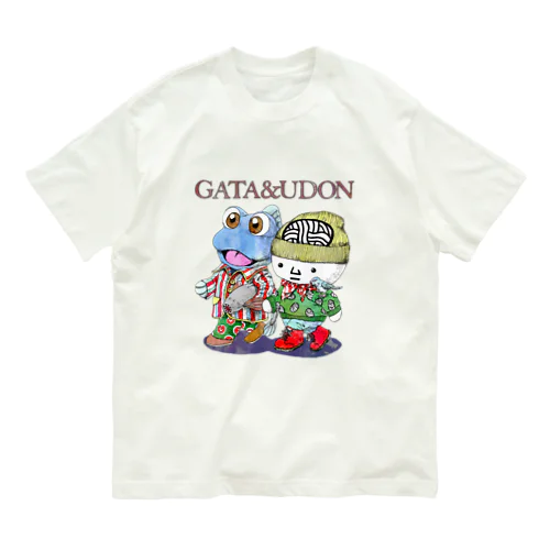 GATA&UDON オーガニックコットンTシャツ