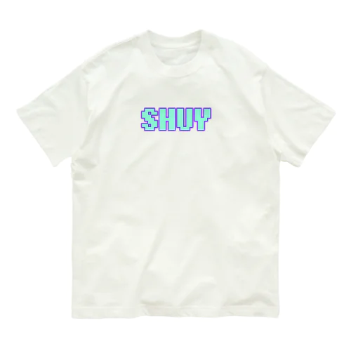 SHUYドットロゴアイテム オーガニックコットンTシャツ