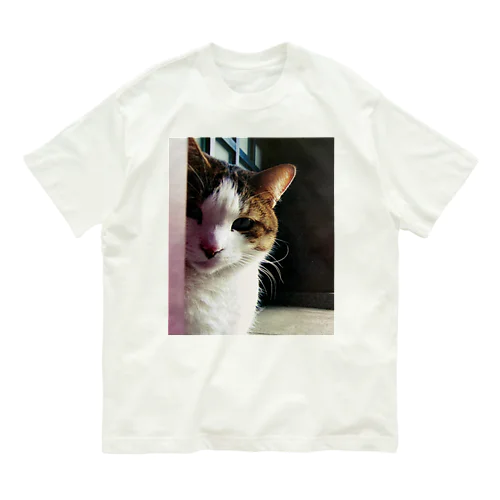 チラッと猫 Organic Cotton T-Shirt