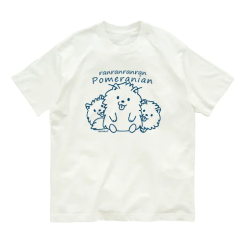 らんらんらんらんポメラニアンC*L オーガニックコットンTシャツ