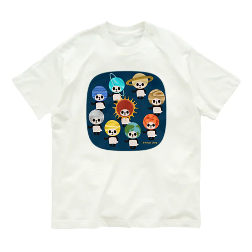 カブリモノ太陽系パンダ Organic Cotton T-Shirt