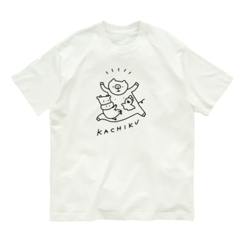 KACHIKU mountain オーガニックコットンTシャツ