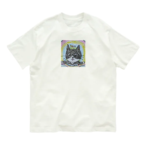 おちりPON猫 オーガニックコットンTシャツ