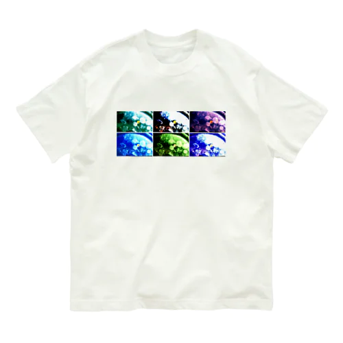 氷中花モザイク Organic Cotton T-Shirt