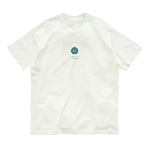 Karada Economyロゴ① オーガニックコットンTシャツ