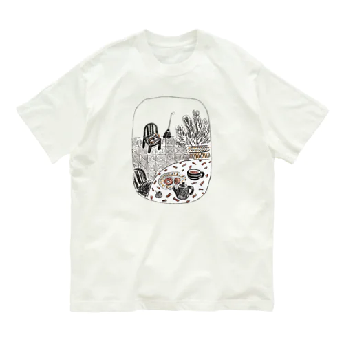 ドーナットゥとネコ Organic Cotton T-Shirt