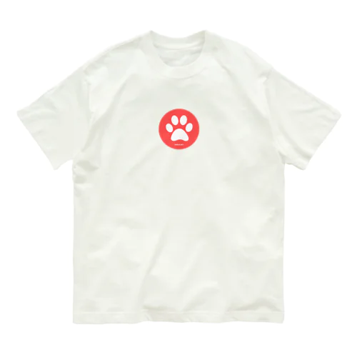 猫ちゃん足跡 유기농 코튼 티셔츠