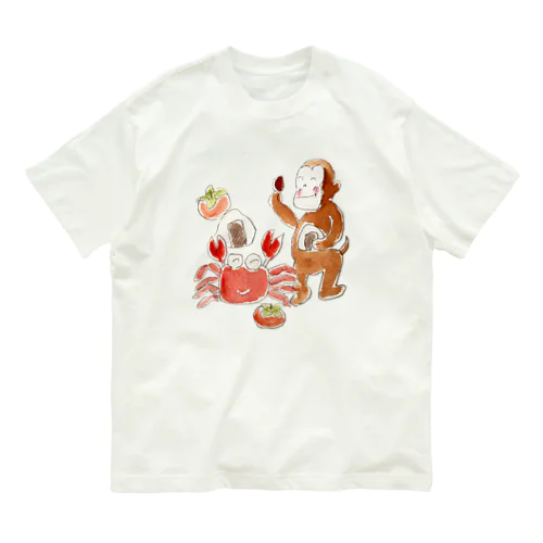 猿と蟹 Organic Cotton T-Shirt