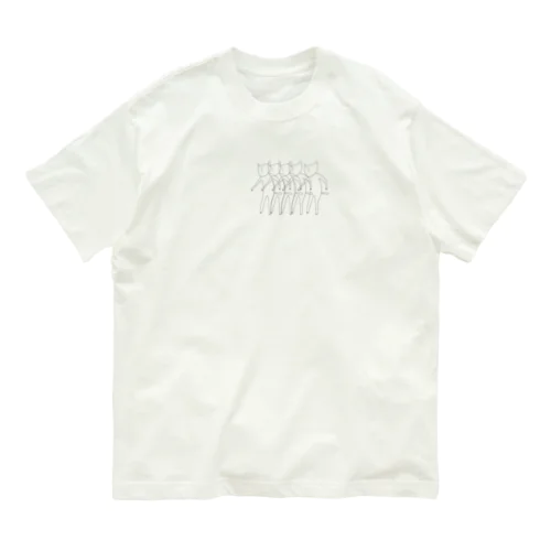 いぬ連続 オーガニックコットンTシャツ