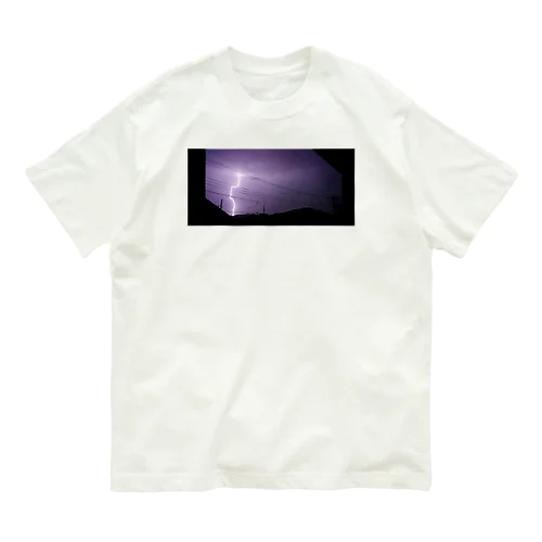 紫色の雷 Organic Cotton T-Shirt