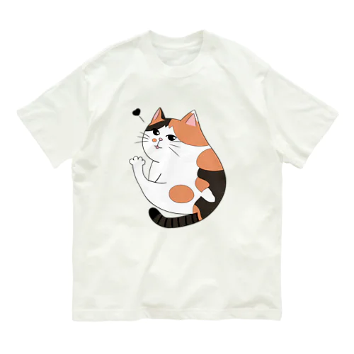 コミックタッチ三毛ちゃん🧡🤍🤎〘カラー 〙 オーガニックコットンTシャツ