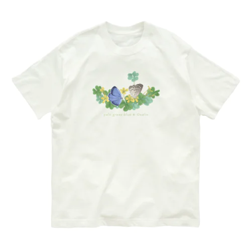 ヤマトシジミとカタバミ Organic Cotton T-Shirt
