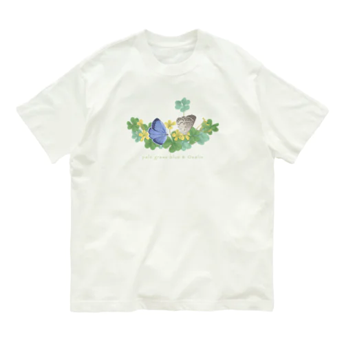 ヤマトシジミとカタバミ オーガニックコットンTシャツ