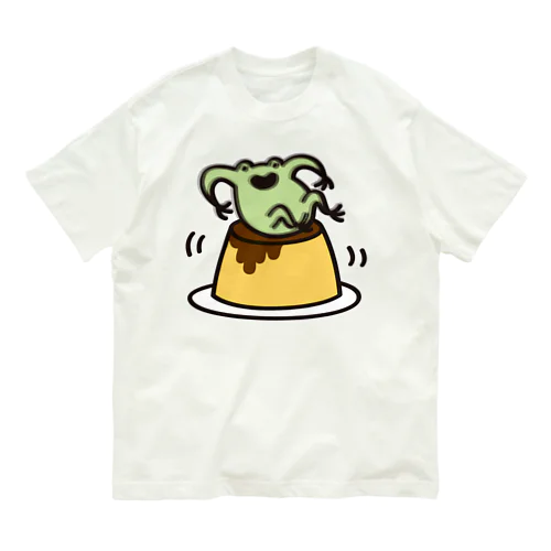 陽気なカエルとプリン Organic Cotton T-Shirt