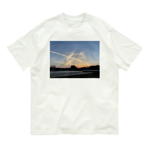 ひこうき雲くん Organic Cotton T-Shirt