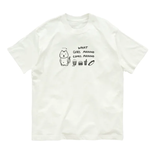 ぽっこりネコ Organic Cotton T-Shirt