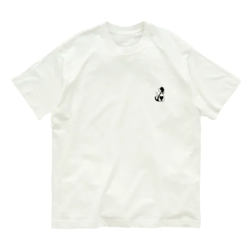 bungoハートねこ Organic Cotton T-Shirt