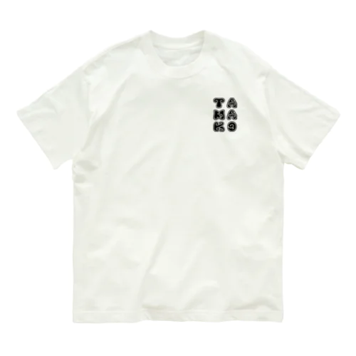 TAMAKO黒１ オーガニックコットンTシャツ