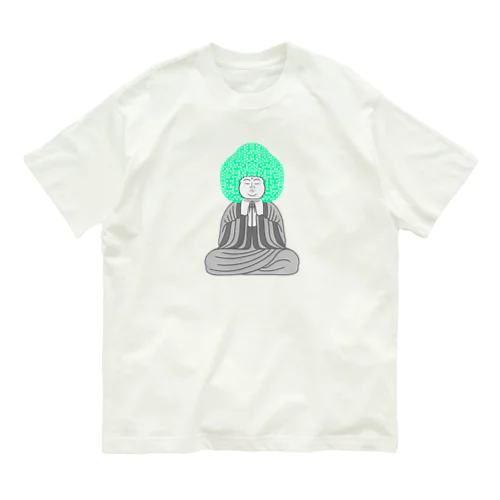 五劫思惟阿弥陀さん（正面） オーガニックコットンTシャツ