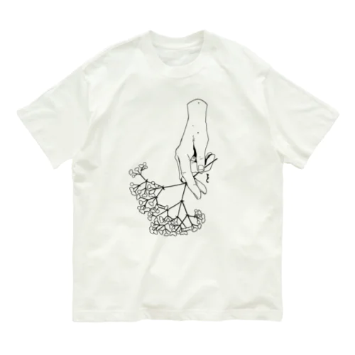 かすみ草をプレゼント オーガニックコットンTシャツ