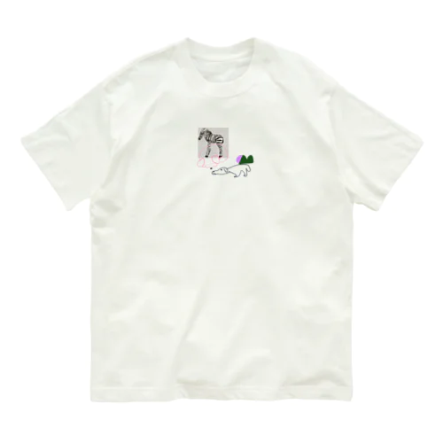 シマイヌ オーガニックコットンTシャツ